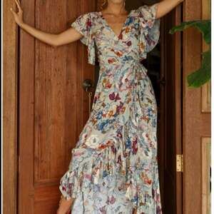 ELF Carmen Divine Floral Print Wrap Maxi Dress